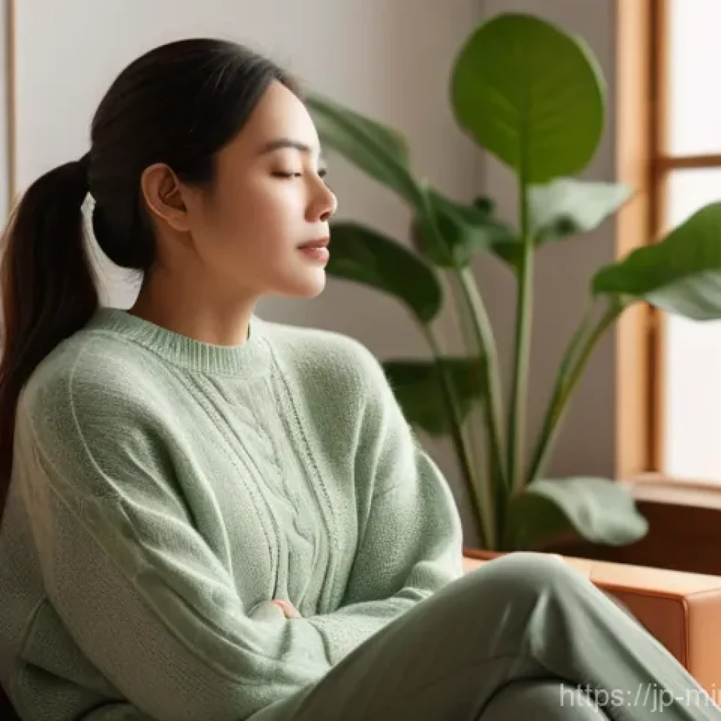 미니멀 럭셔리 제품의 소비 트렌드 - **Prompt 1: Serene Minimalist Living**
    "A candid shot of an adult woman in a sunlit, minimalist ...